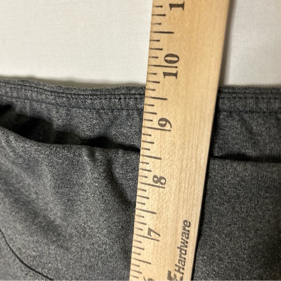 Adidas Pants Womens Medium Gray Activewear Athleisure Elastic Waist Cropped Logo - Picture 8 of 9